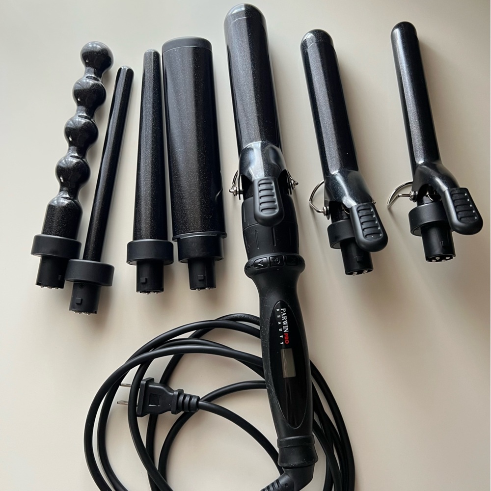 Parwin Beauty 7 in 1 Curling Iron Wand Set
